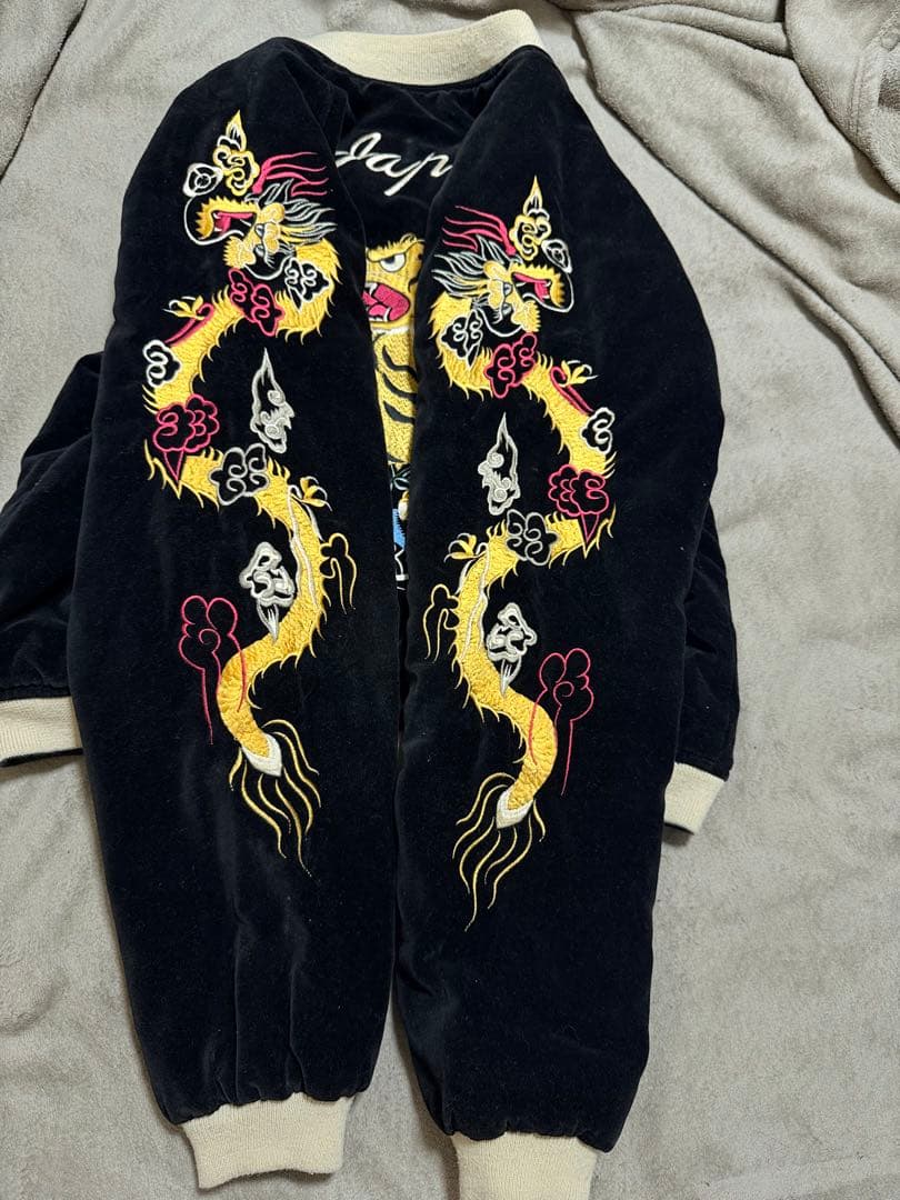 ２面用 BARCEDOS 虎龍 日本限定スカジャン vintage 別珍 サテン