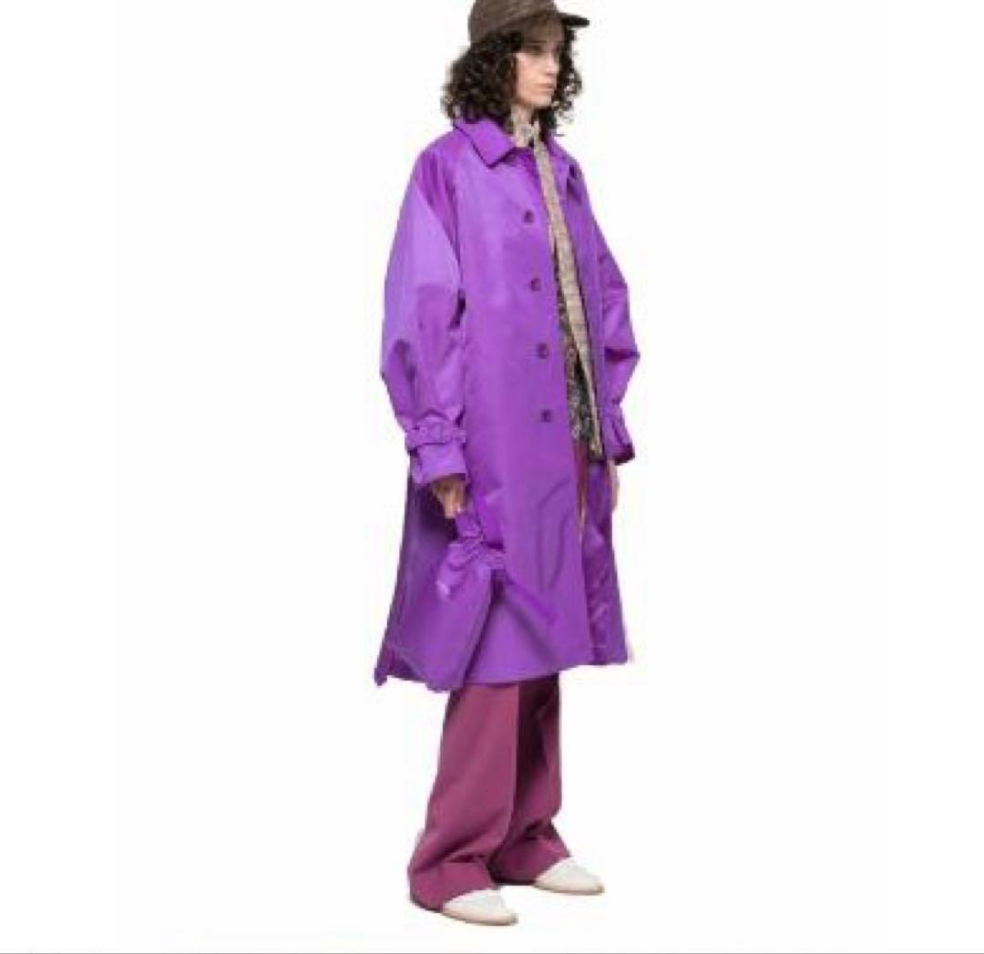 beautiful people ナイロンツイル ステンカラーコート 34美品