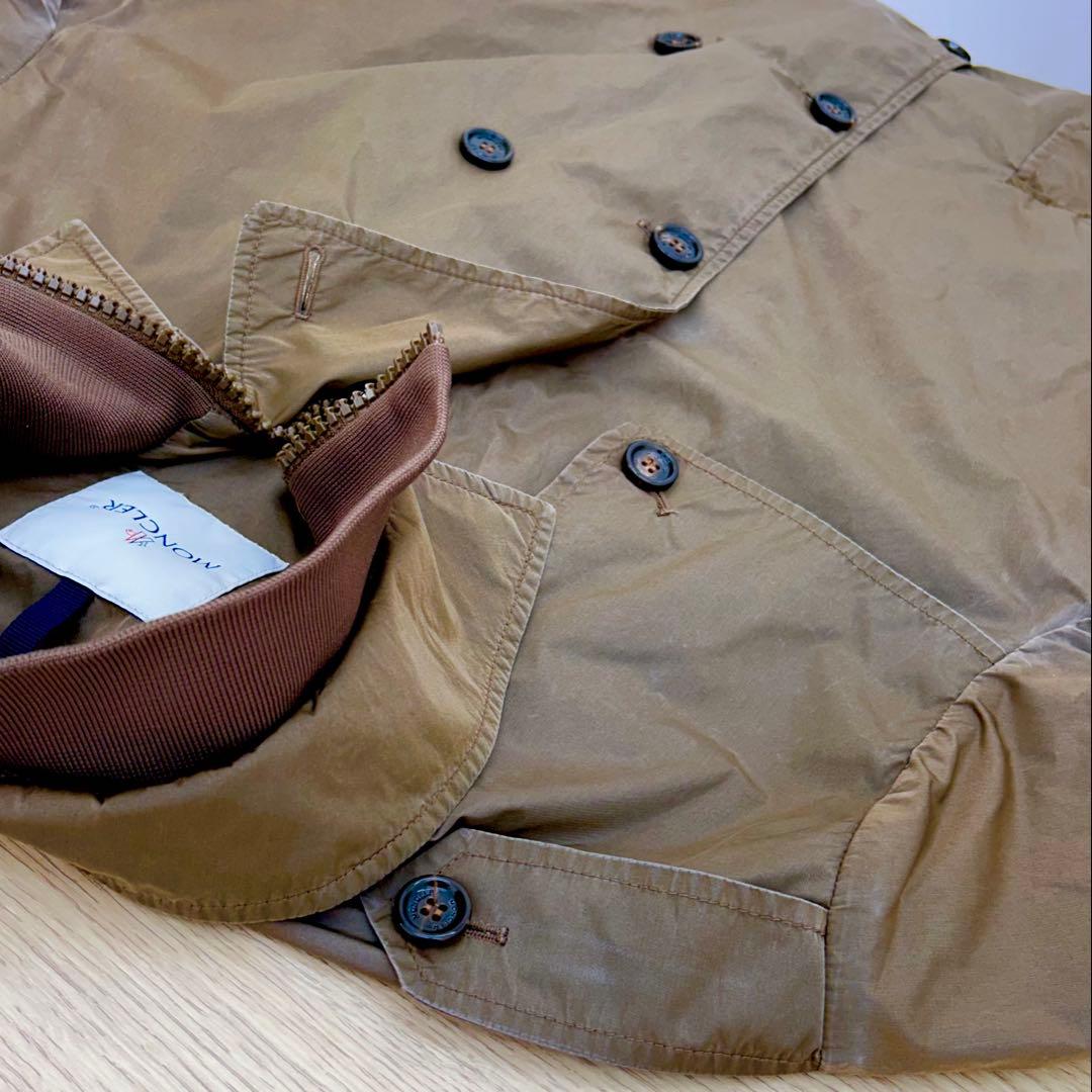 【中古良品】正規店購入品 モンクレール トレンチコート ナイロン 薄手 軽量