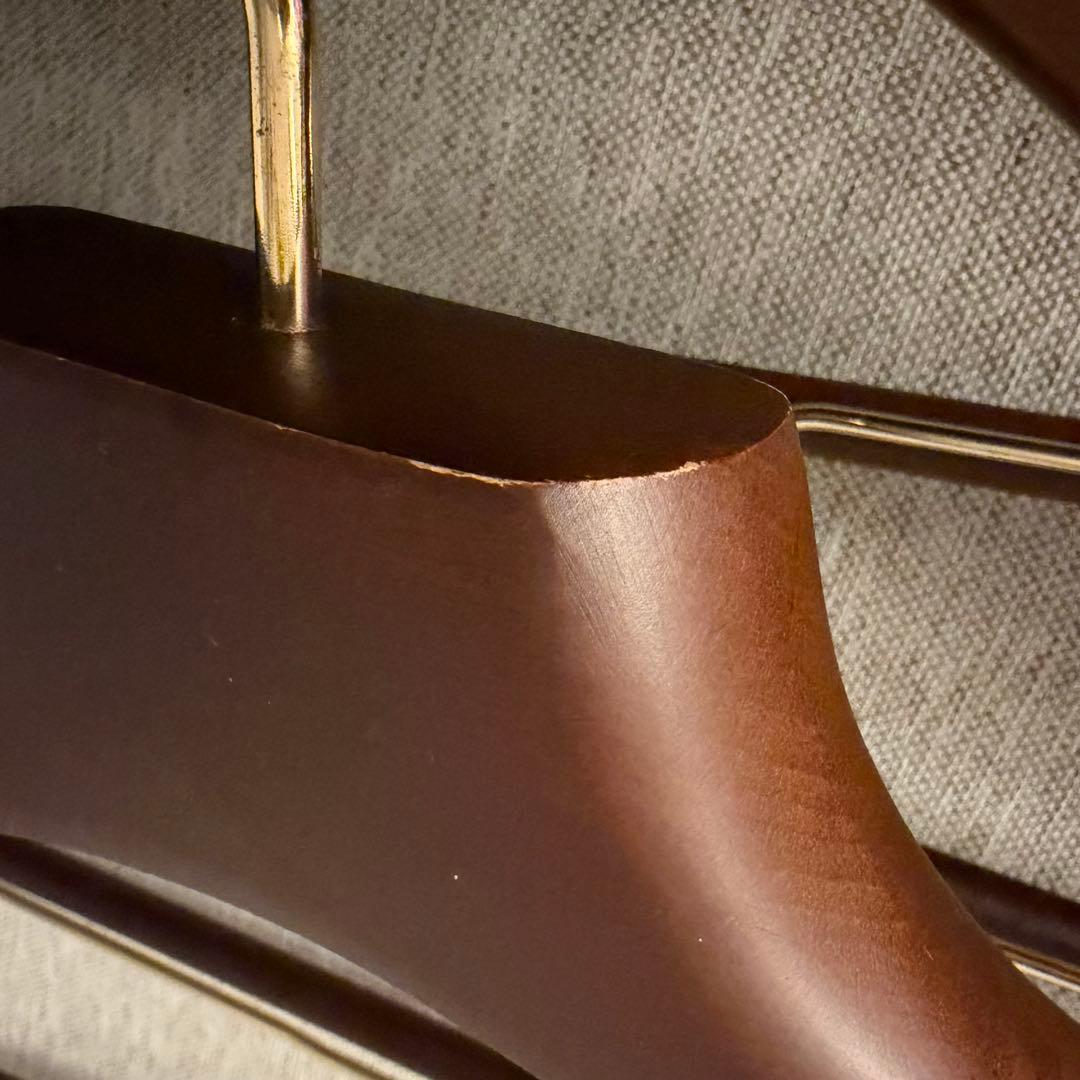 長塩産業　ながしお HNO木製ハンガー　幅40cm スライドバー付　12本セット