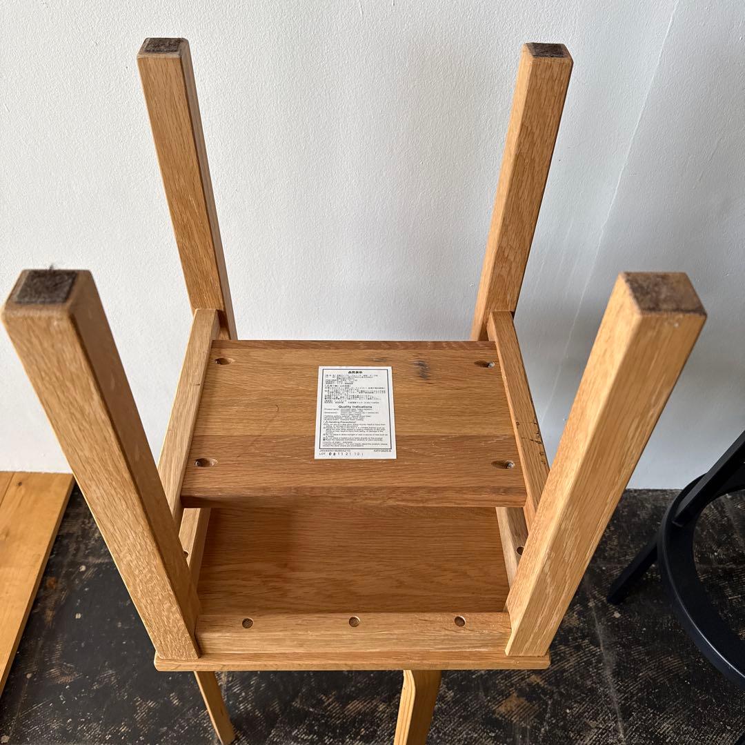 無印　サイドテーブル　ベンチ　ナチュラルウッド サイドテーブル