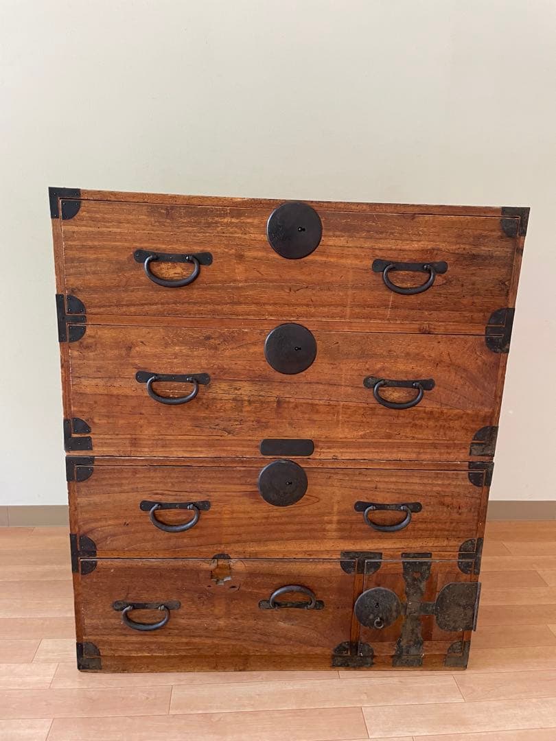 時代箪笥　アンティーク　和箪笥　丸金具　桐箪笥　古家具　骨董