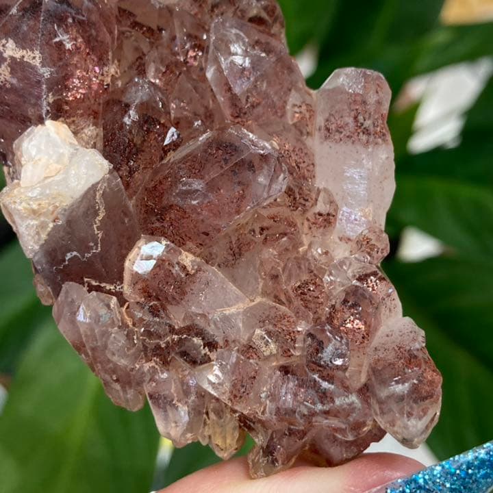 レピドクロサイト 原石 クラスター