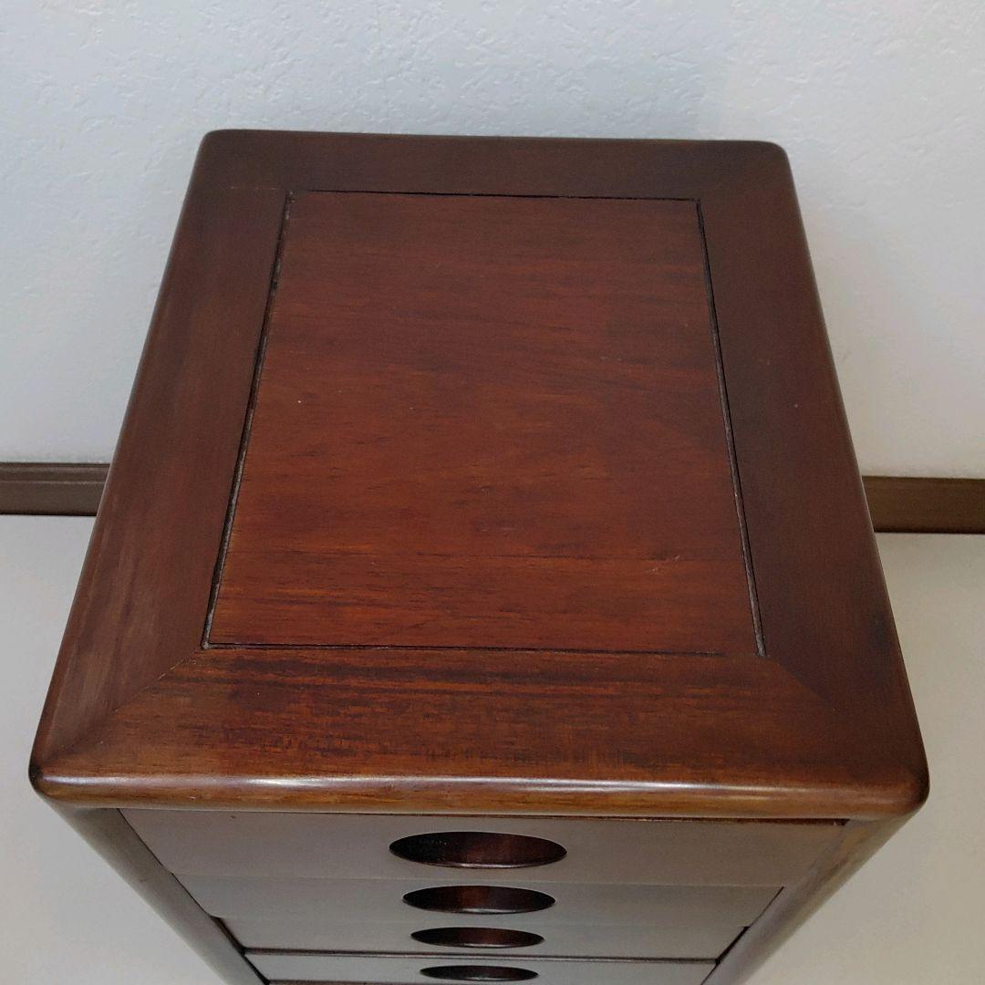 唐木 花梨 チェスト 5段引き出し 唐木家具