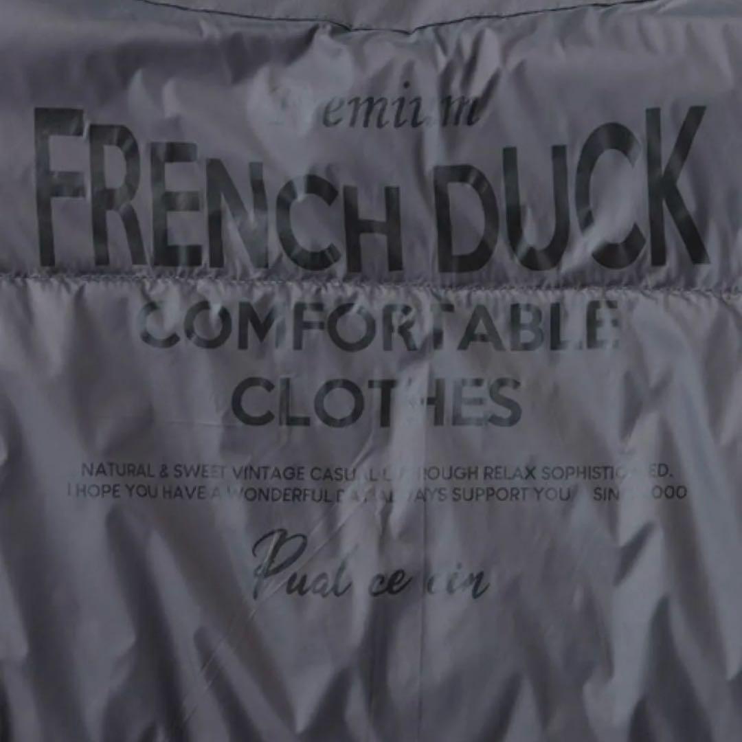 グレー ダウンジャケット ジッパー付き