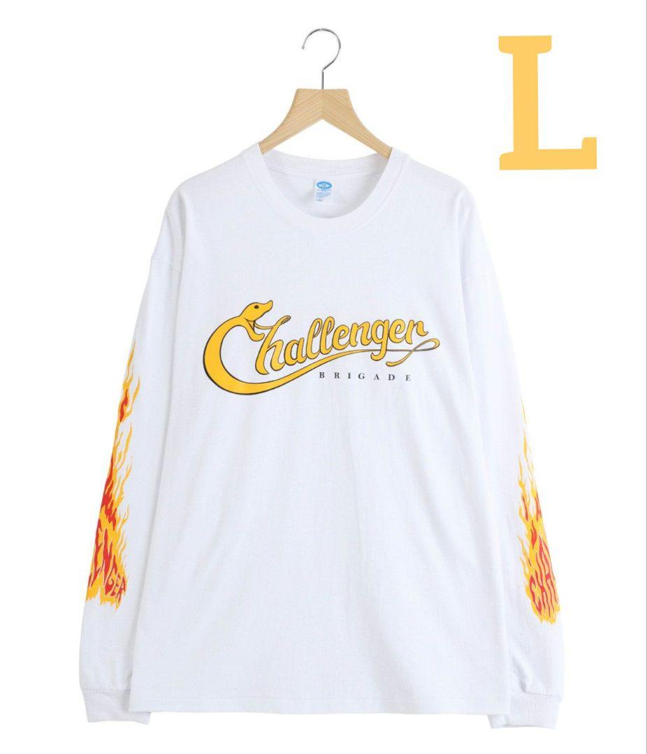トップス WHITE CHALLENGER L/S TEE