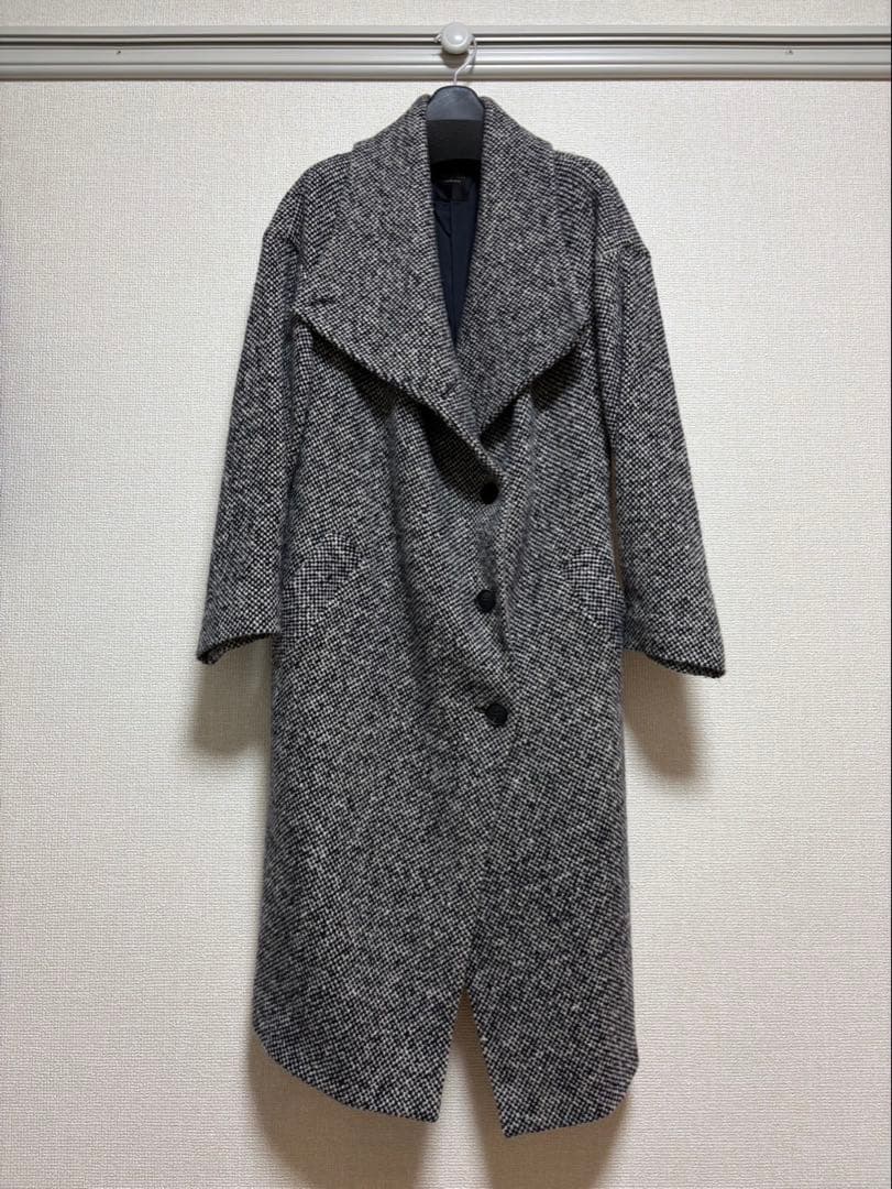 DAMA collection ロングコート　グレー　カシミヤ