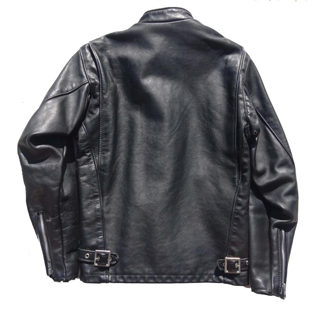 USA製立ち襟 Schott ショット 641牛革レザーライダースジャケット34