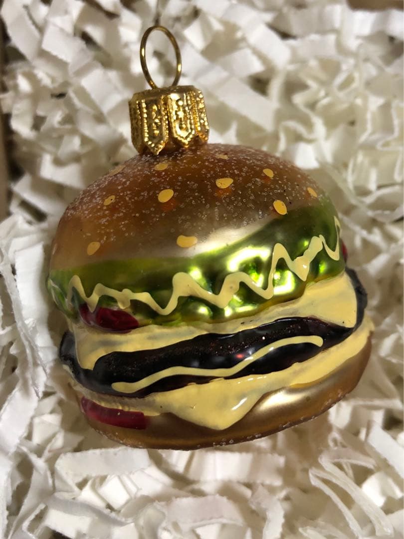 アスティエ　ガラスオーナメント チーズバーガー 新品未使用‼️
