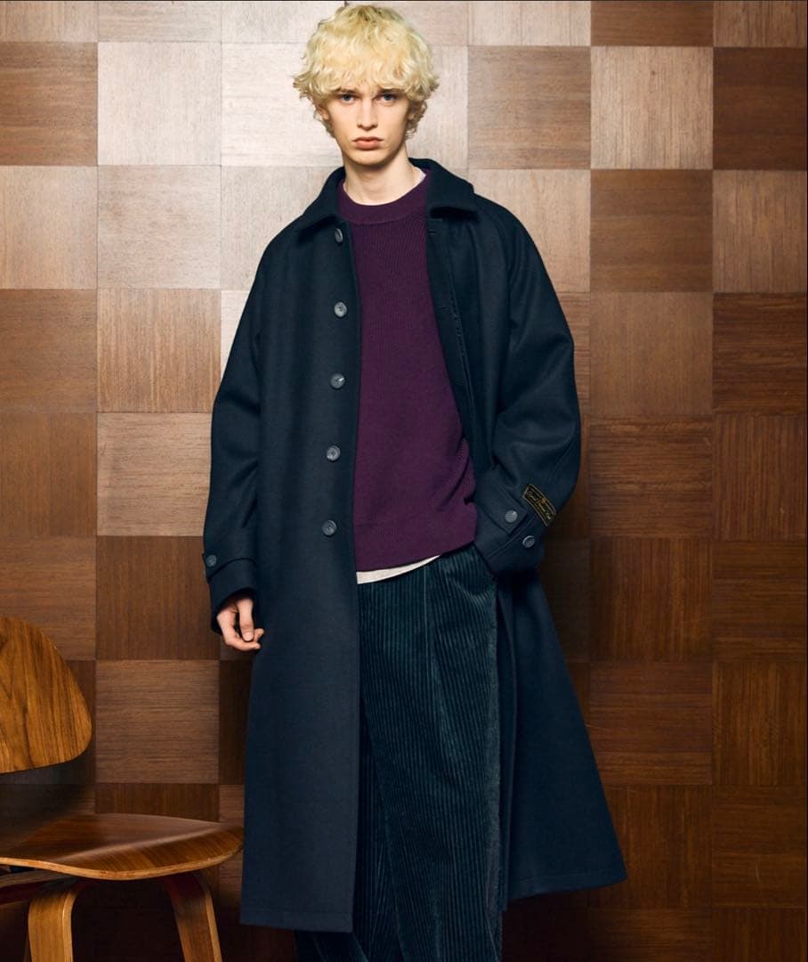 メゾンスペシャルSuper170’sプライムオーバー メルトン バルマカンコート