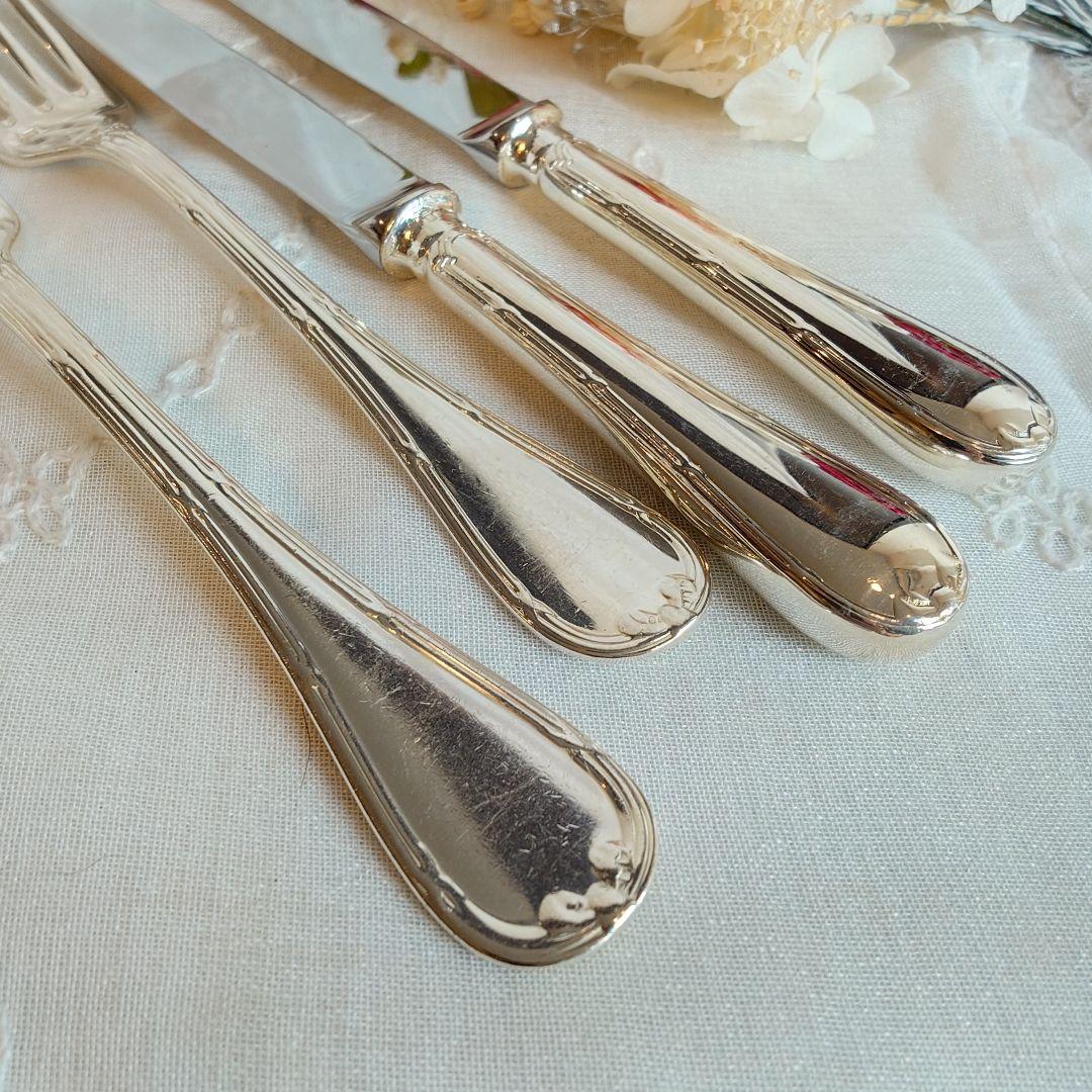 クリストフル　シルバー　カトラリーセット 4点　リュバン