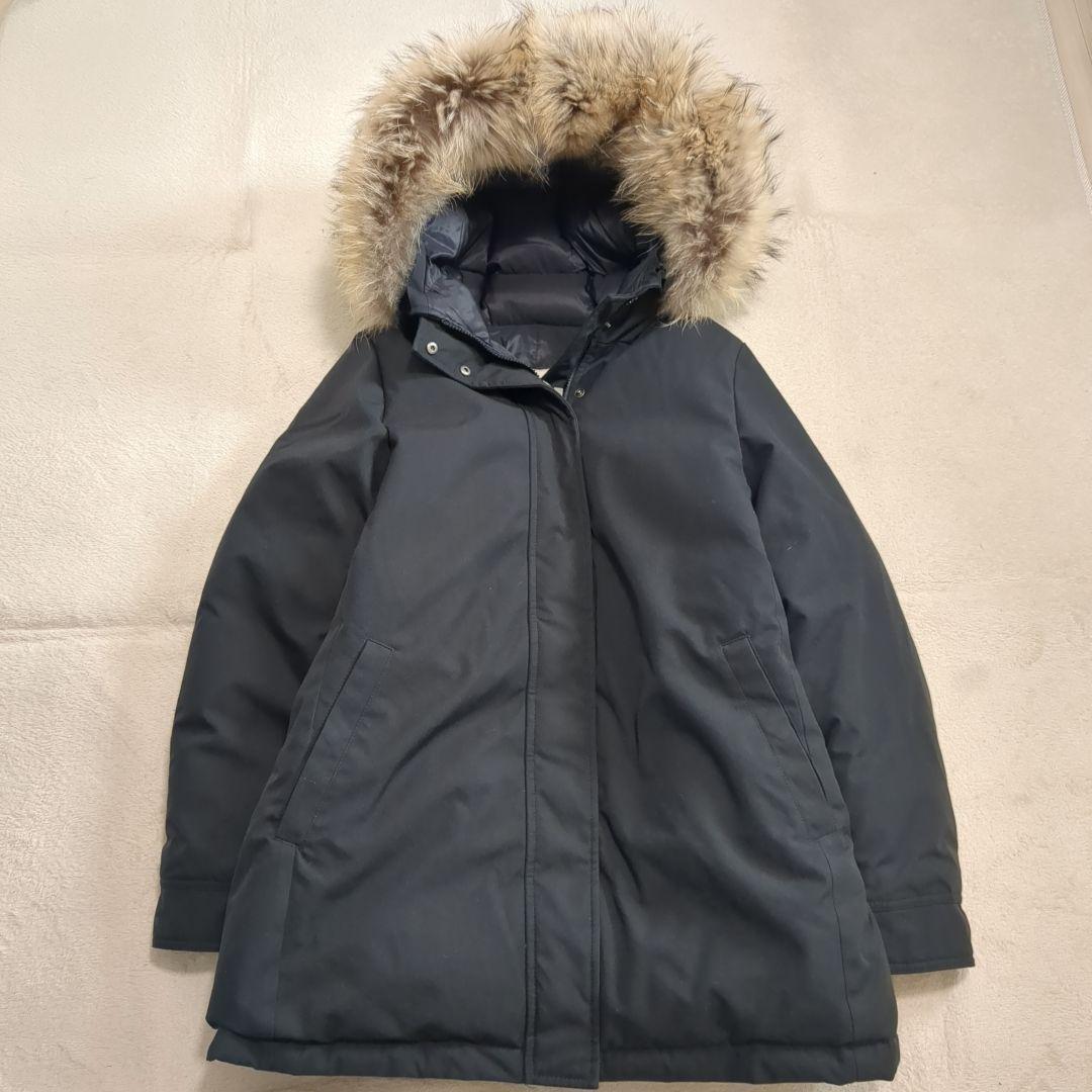 美品 ピレネックス ボルドー ブラック ダウンジャケット 希少 44サイズ