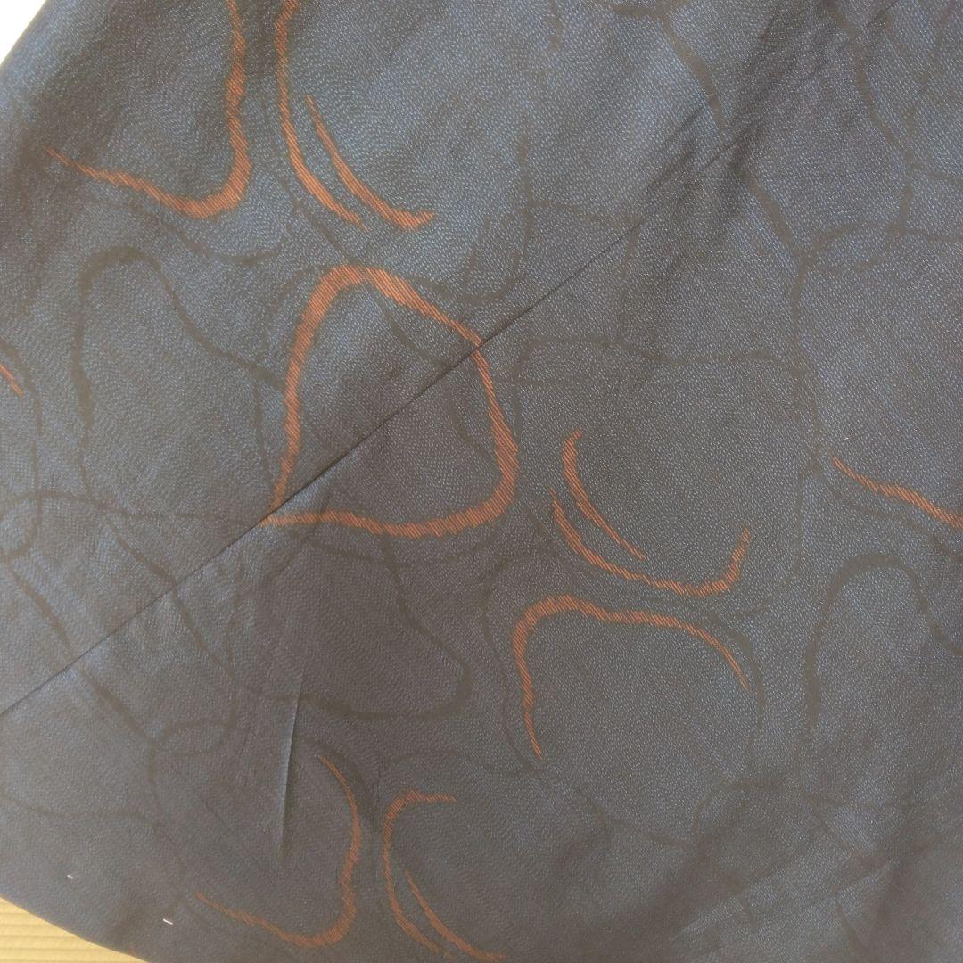 大島紬反物生地からバイアス仕立てロングワンピースM寸