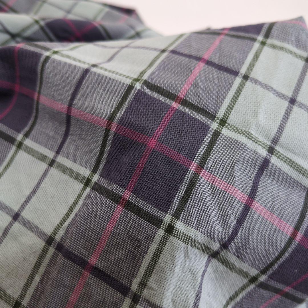 Mr.DページですPHIGVELキャンブリックチェックオープンカラーシャツ