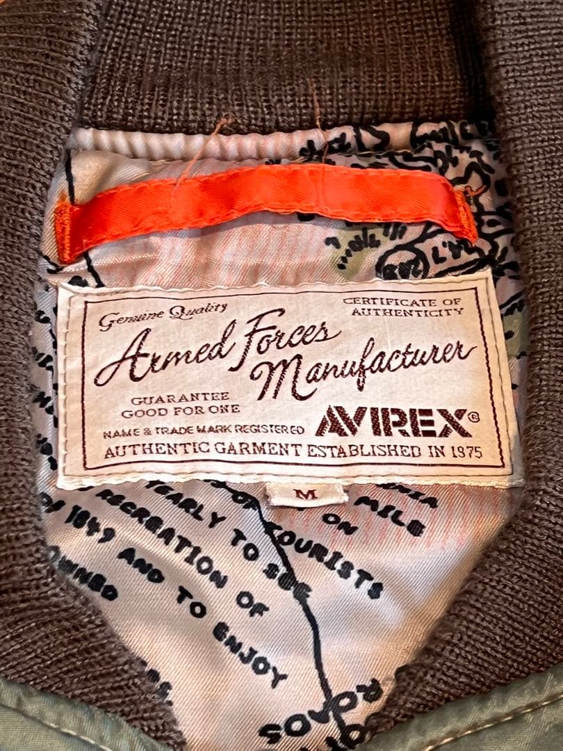【稀少】AVIREX MA-1 フライトジャケット