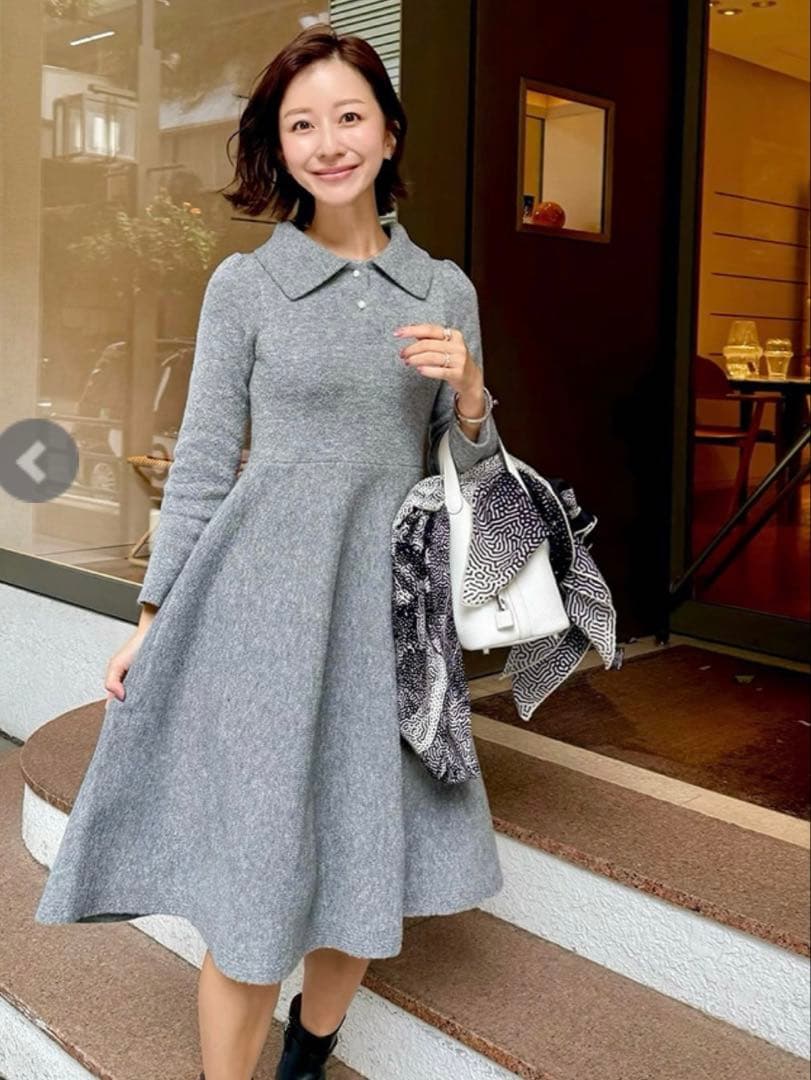 st .rooney【タグ付き新品】パールボタンニットOP