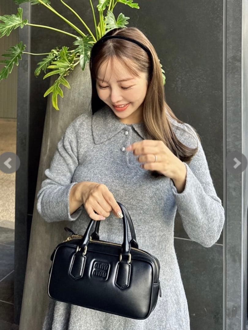 st .rooney【タグ付き新品】パールボタンニットOP