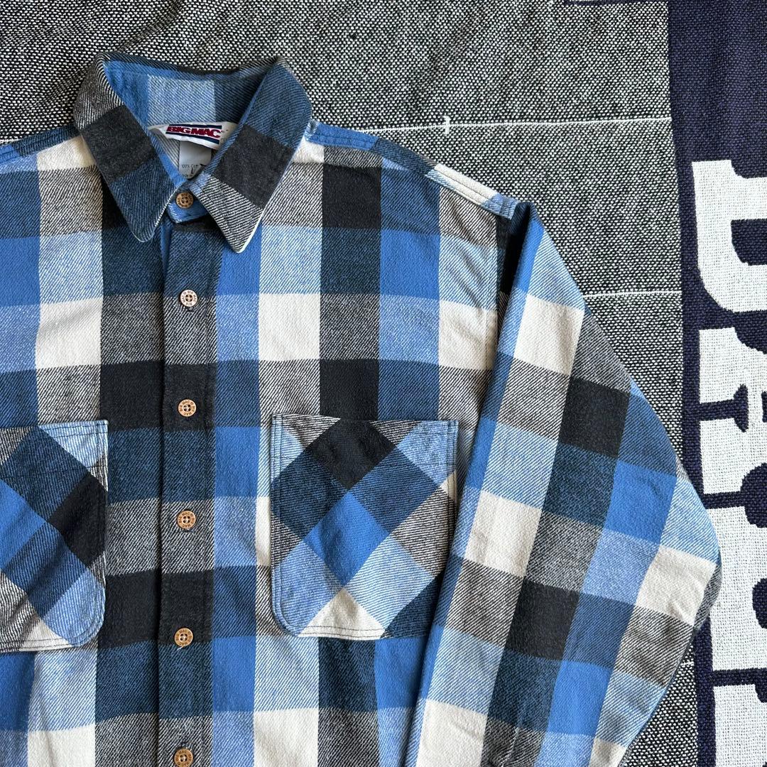 トップス 80s BIG MAC heavy flannel shirt USA