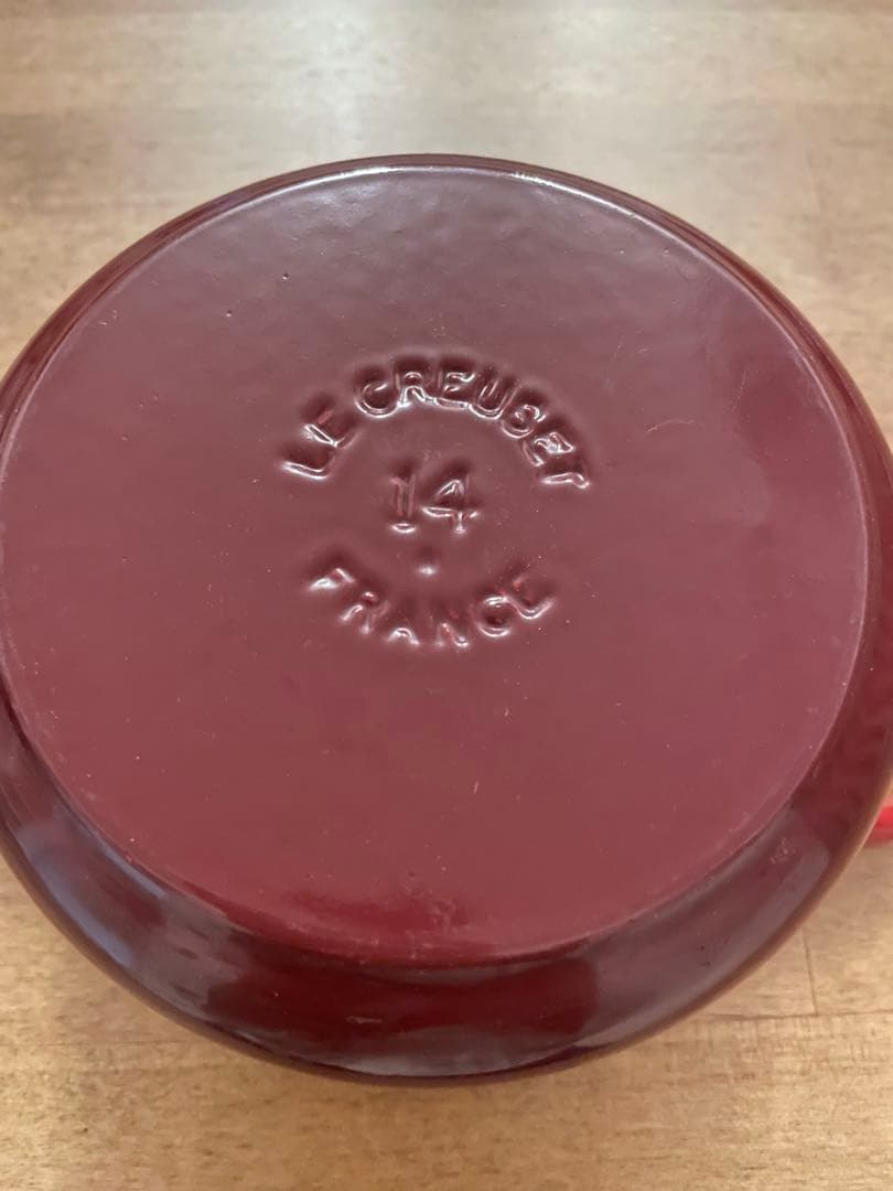 ル・クルーゼ シグニチャー ココット・ロンド 14cm チェリーレッド両手鍋