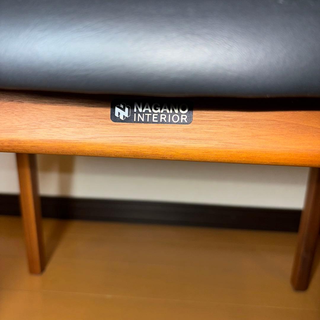 ①NAGANO INTERIOR ダイニングチェア DC-323 レザー 1脚