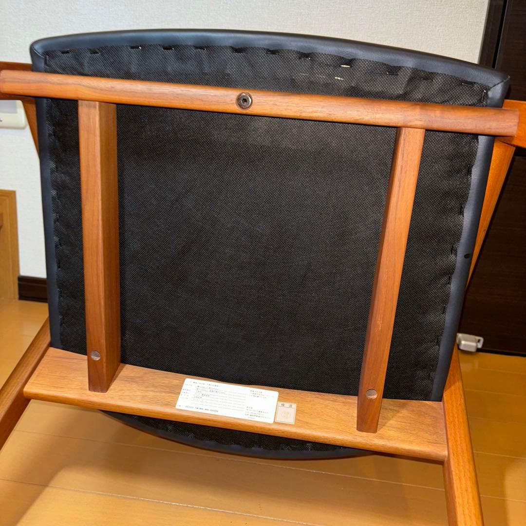 ①NAGANO INTERIOR ダイニングチェア DC-323 レザー 1脚