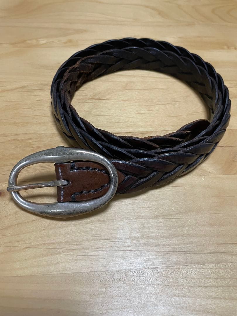 ダニエル&ボブ　編み込みレザーベルト