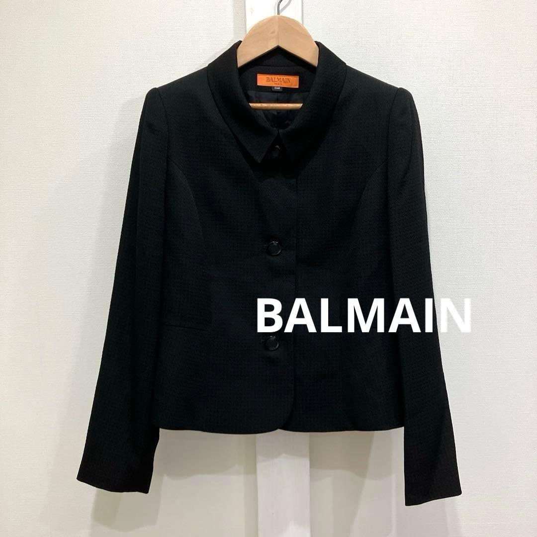 BALMAIN PARIS ブラック ジャケット フォーマル 冠婚葬祭 日本製