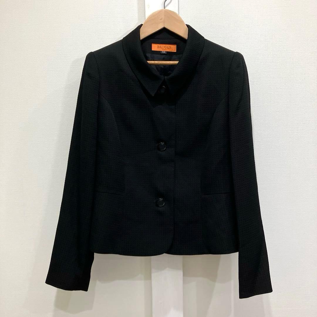 BALMAIN PARIS ブラック ジャケット フォーマル 冠婚葬祭 日本製