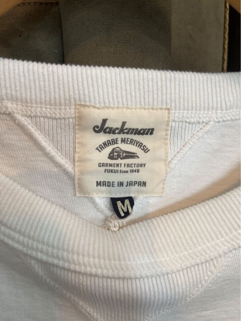 キムタク着JACKMAN Dotsume T-Shirt Off white私物