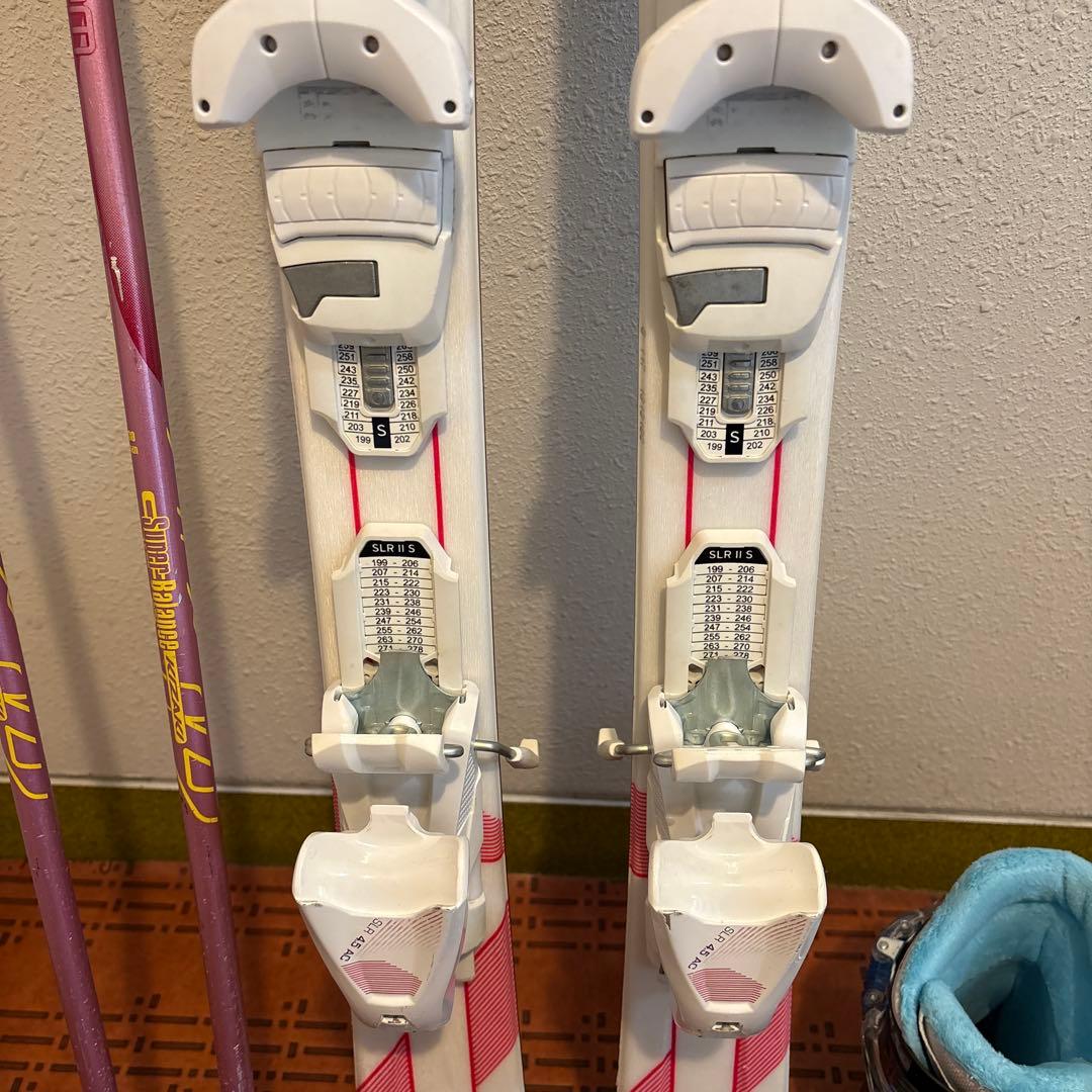 スキーセット販売　HEADスキー板117cm 、ポール、ブーツ