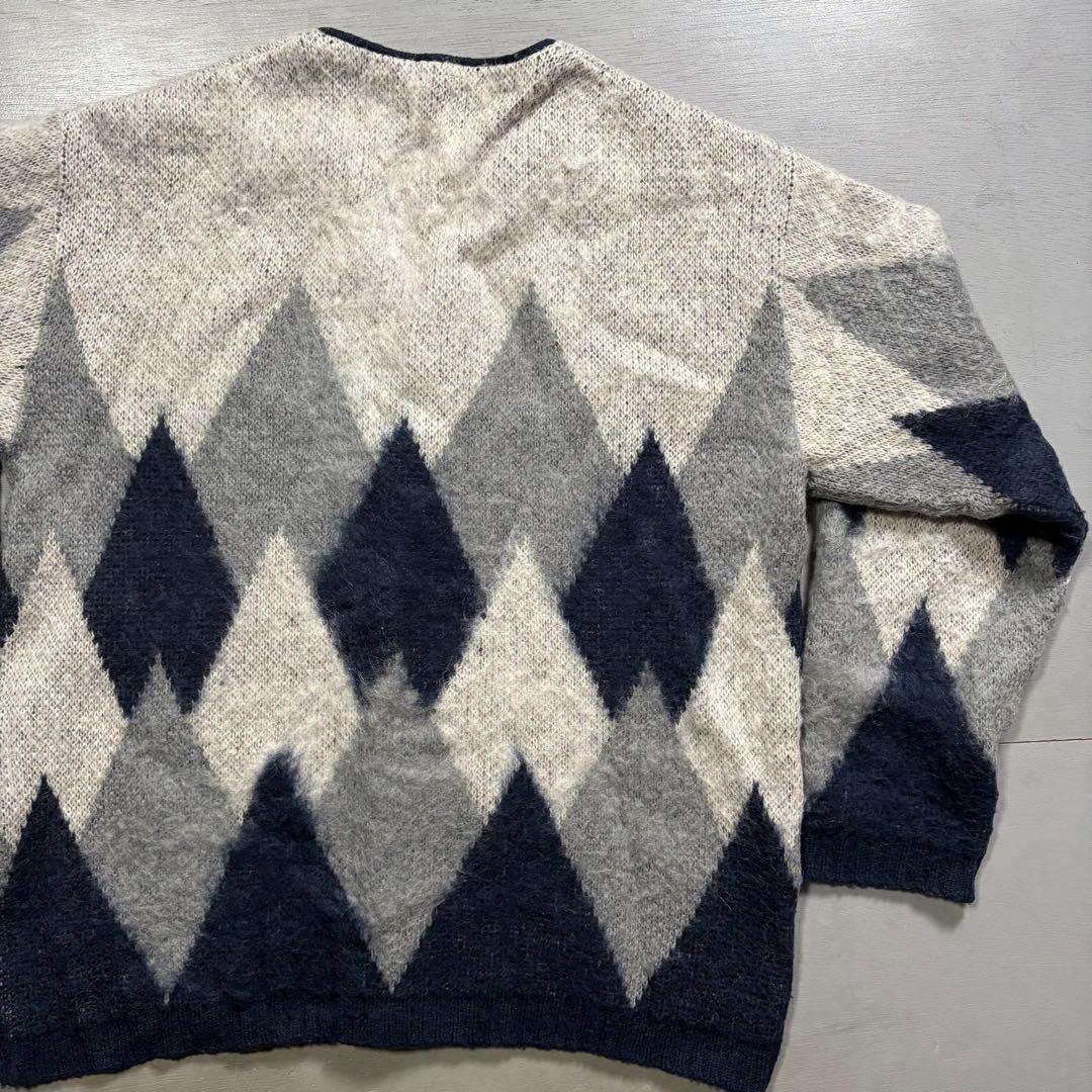 Standard California モヘヤカーディガン　アーガイル　M