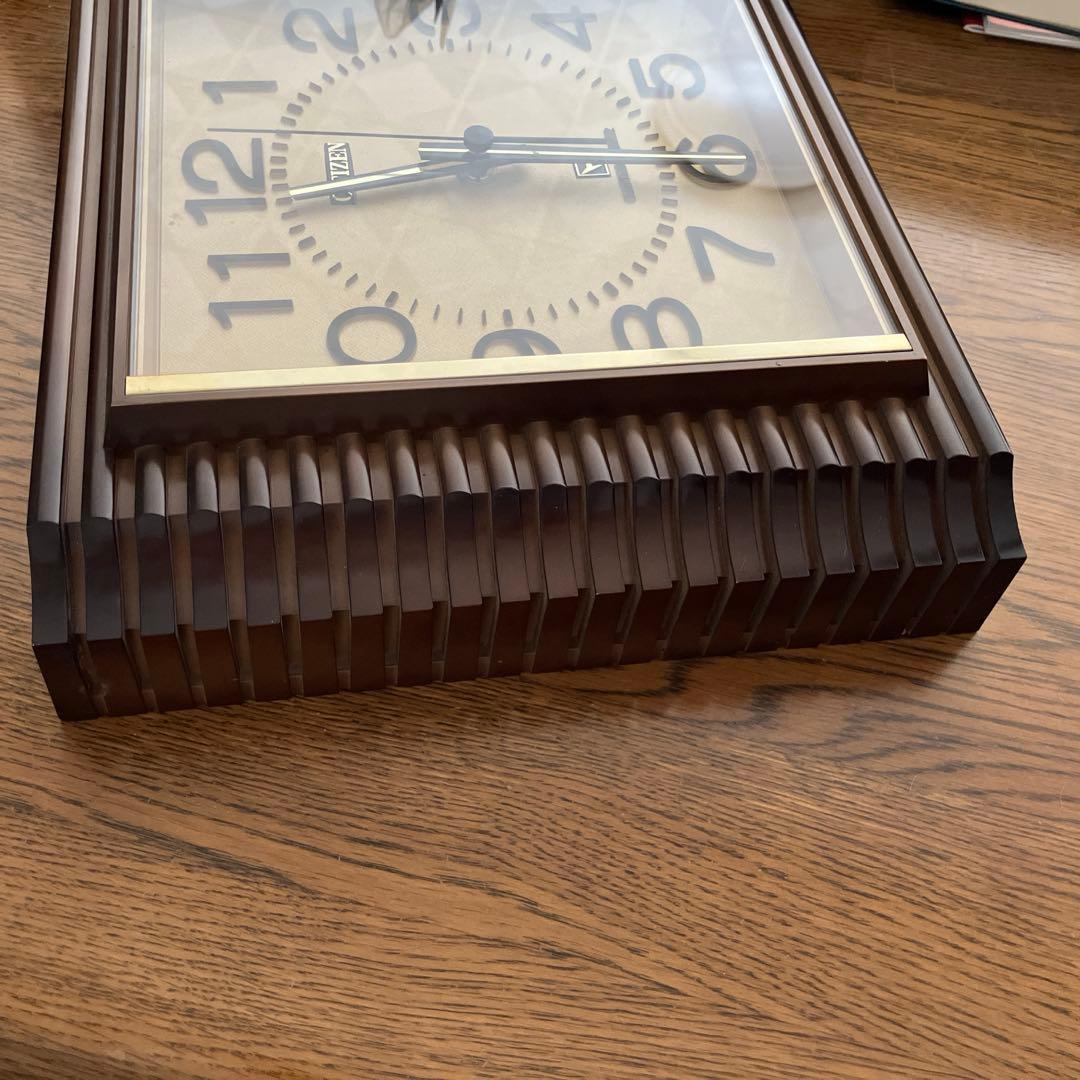 シチズン　昭和レトロ　壁掛け時計　水晶時計　リズムクォーツ　レトロインテリア