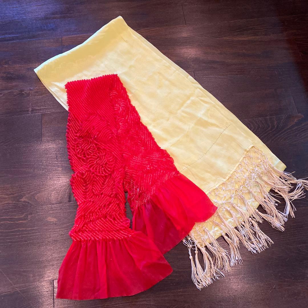 アンティーク 七五三 五歳〜七歳 約105cm用 大正ロマン 着物 フルセット