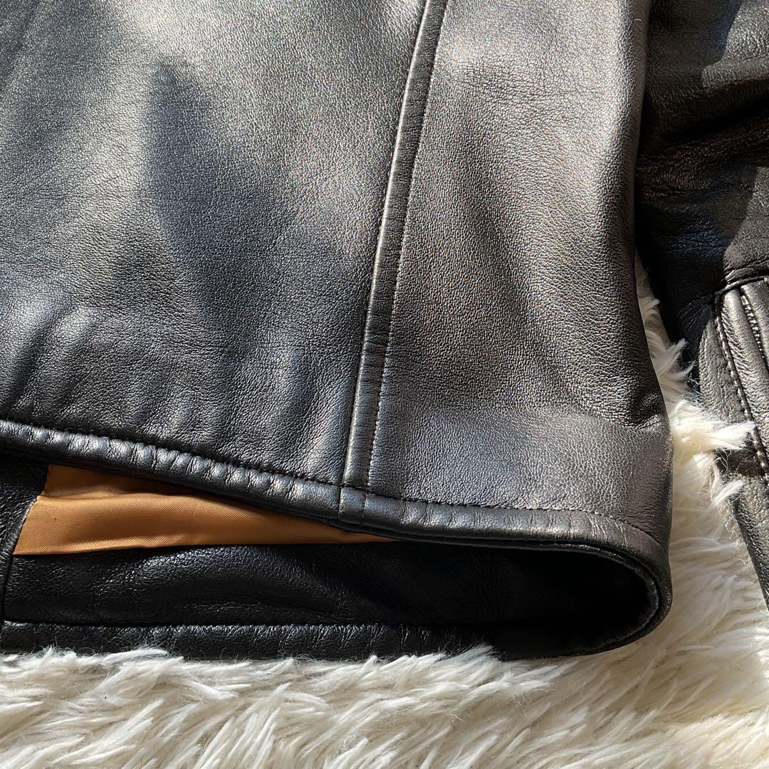 美品✨レトログレード　レザージャケット　シングルライダース　L ブラック　本革