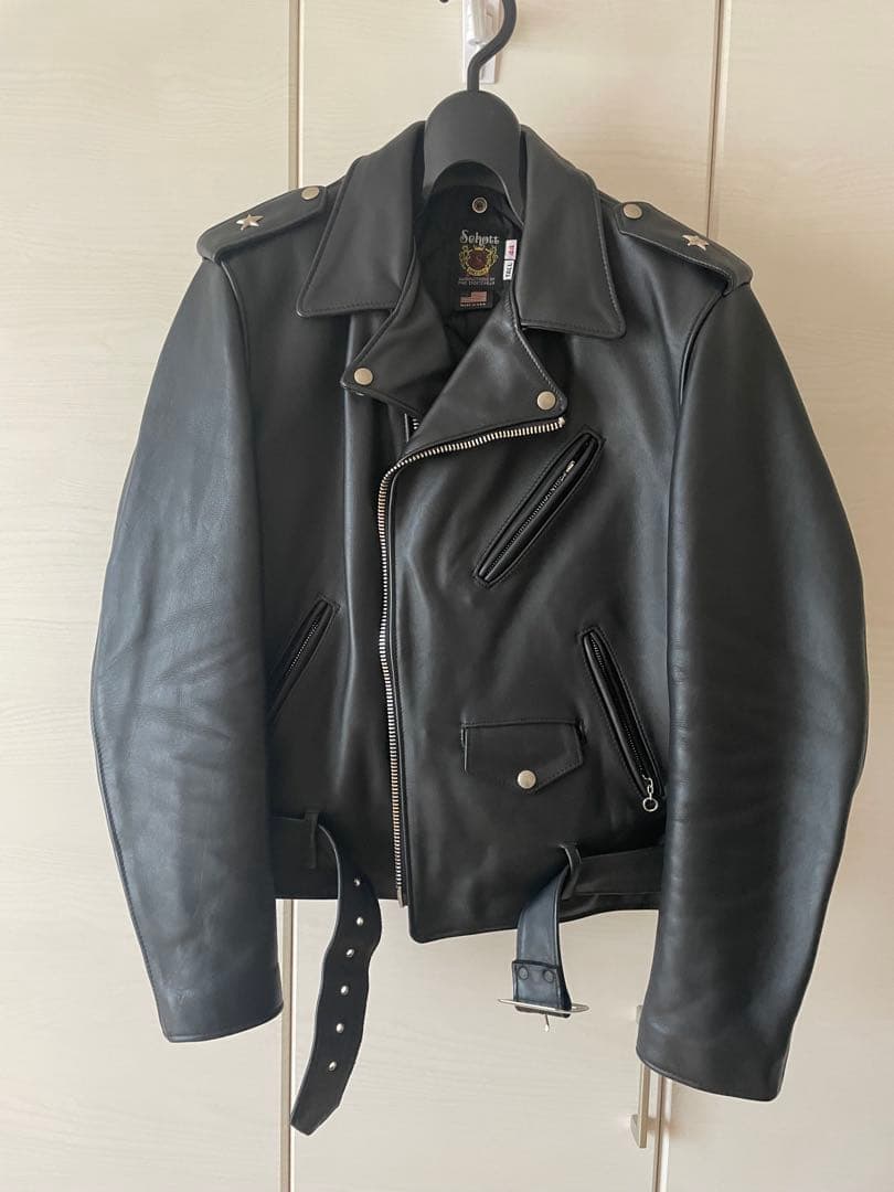 Schott ONE STAR 613UST ワンスター サイズ44 黒