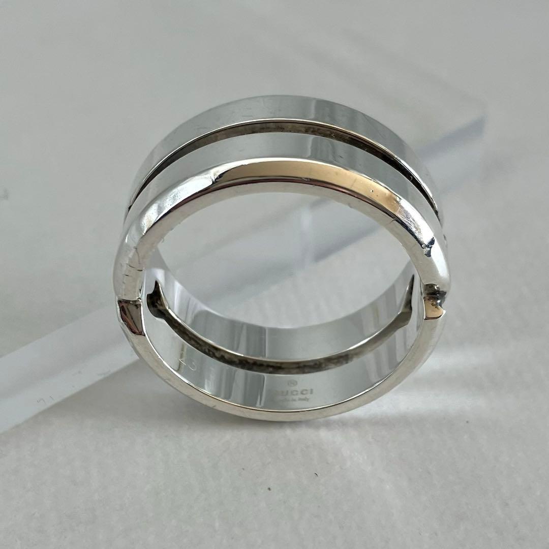 美品 GUCCI グッチ インフィニティ ノット リング Ag925 約22号