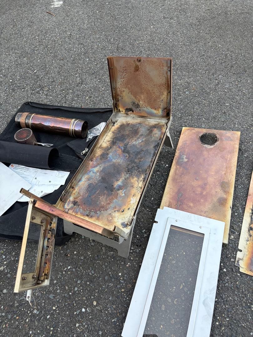 く*ん様 薪ストーブ 3f ul gear 軽量　一酸化炭素チェッカー付き