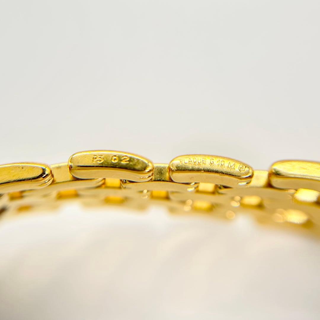 Christian Dior バギラ ブラックダイアル 金コーティング 腕時計