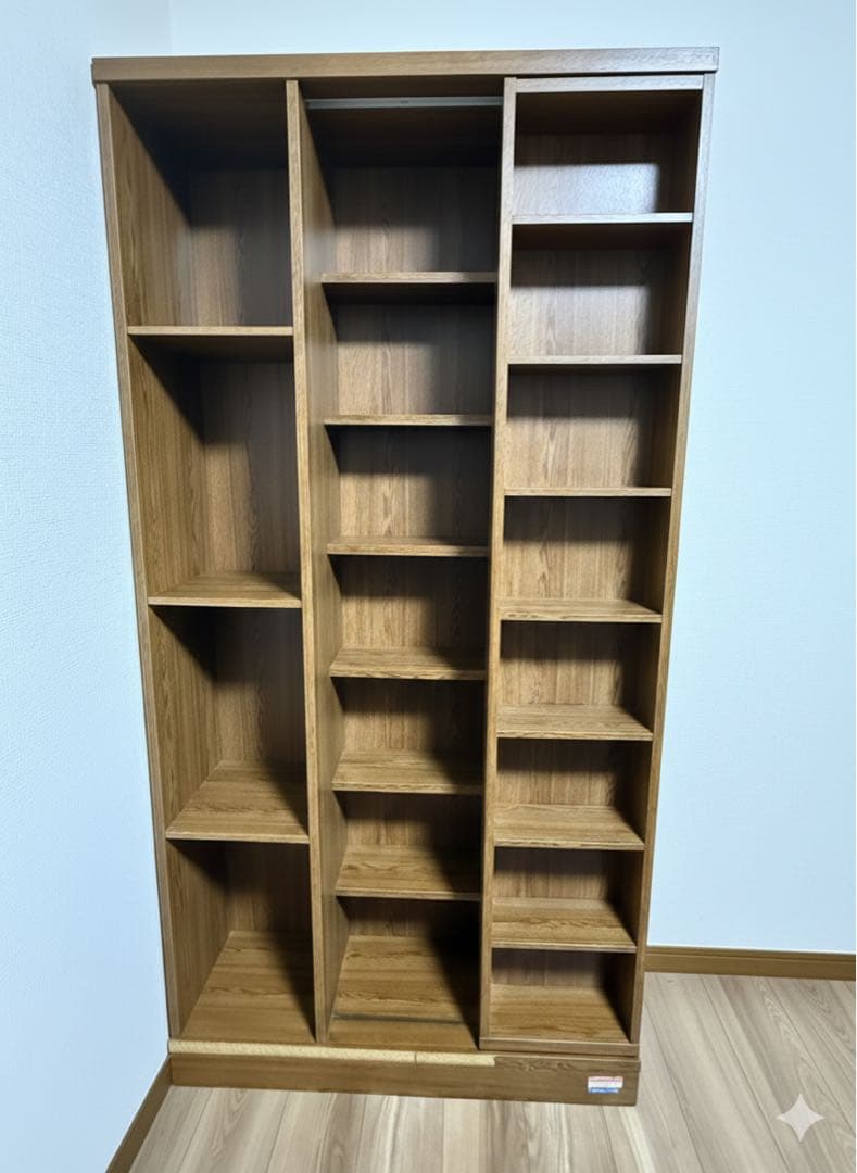 【完成品】マルシン ブックマン スライド本棚 フランソワ・パリ 3倍入る書棚