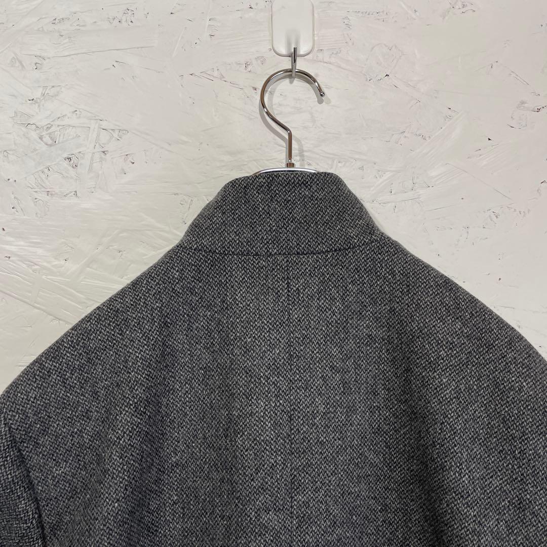 【Theory】ウールステンカラーコート　グレー　M