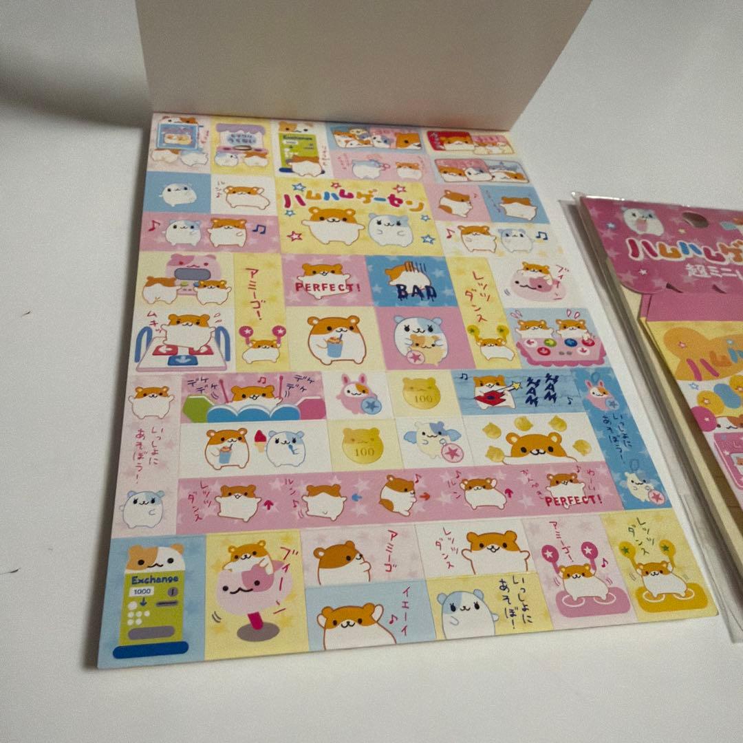 サンエックス 2000年 ハムハムゲーセン　メモ帳　ハムスター　レターセット