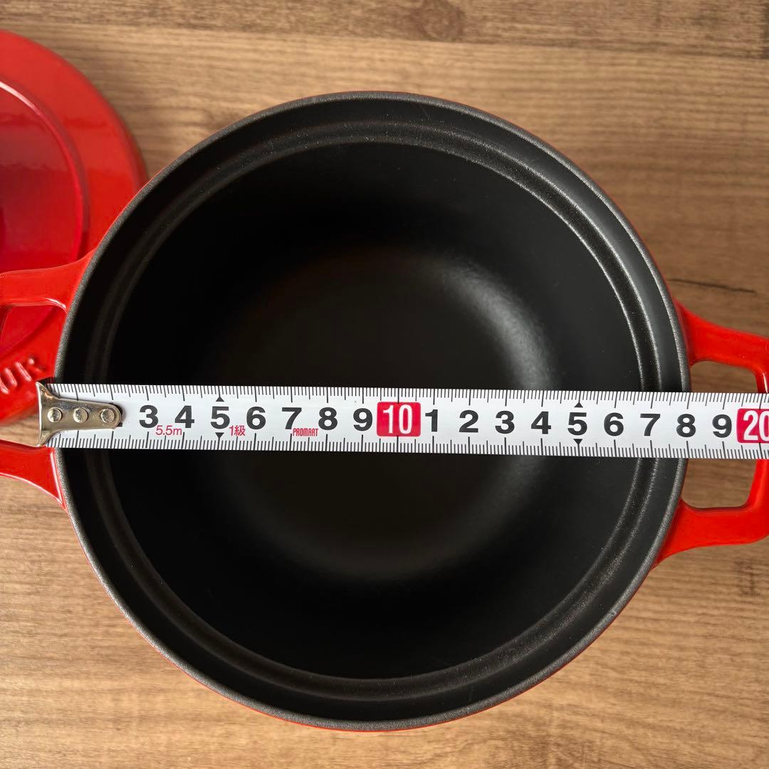 【未使用　少々難あり】シャスール　ホーロー鍋 鋳鉄鍋　コクエル16㎝　1.7L