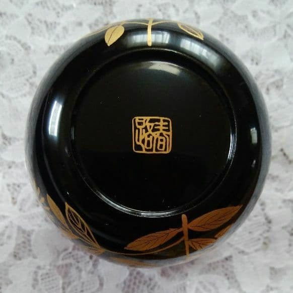 未使用品 金蒔絵　春路　棗　茶入　本漆器　茶道　美術品