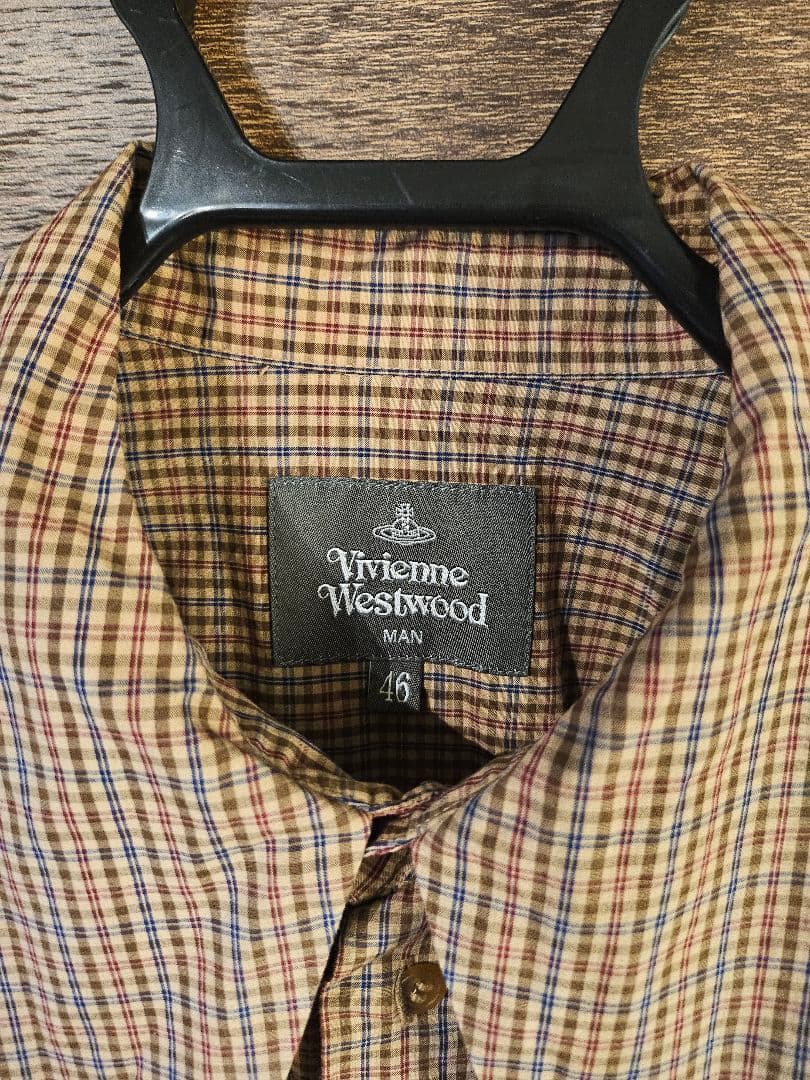 Vivienne Westwood チェック柄長袖シャツ 46