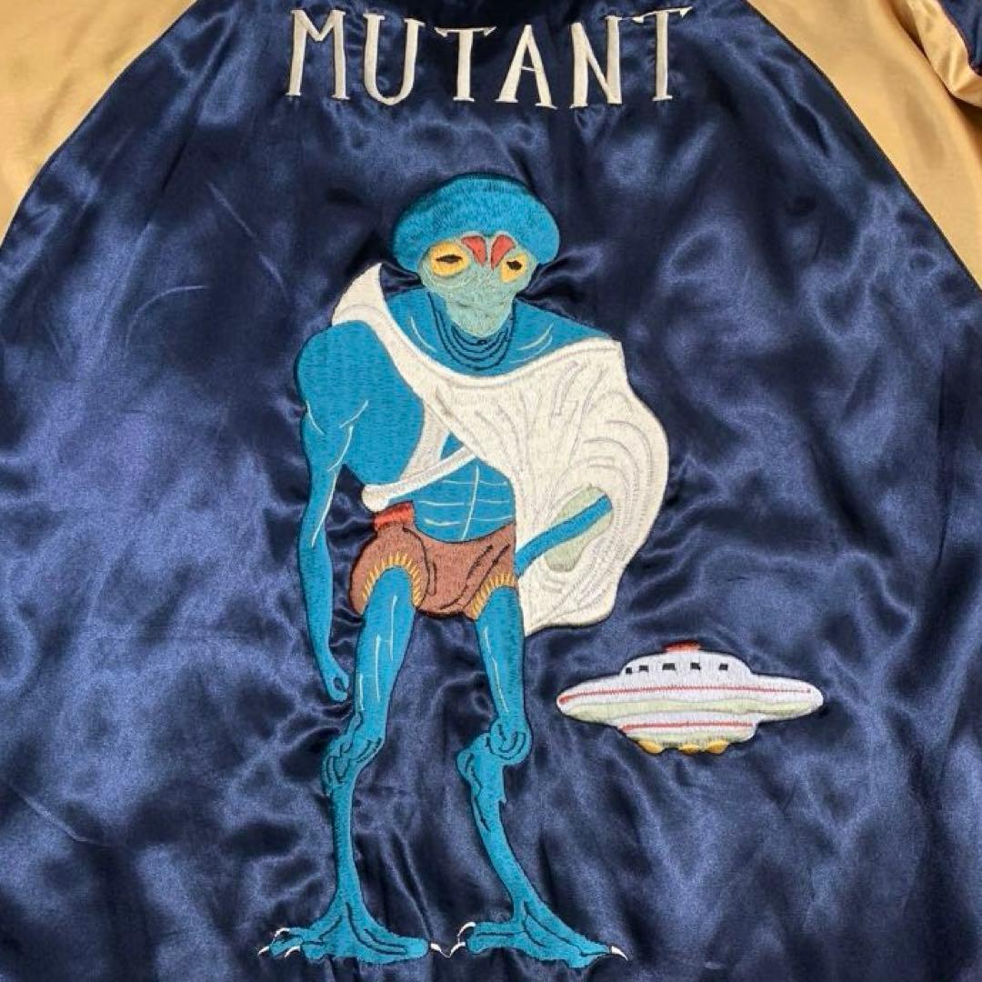 テーラー東洋 サテン スカジャン ミュータント 鷹