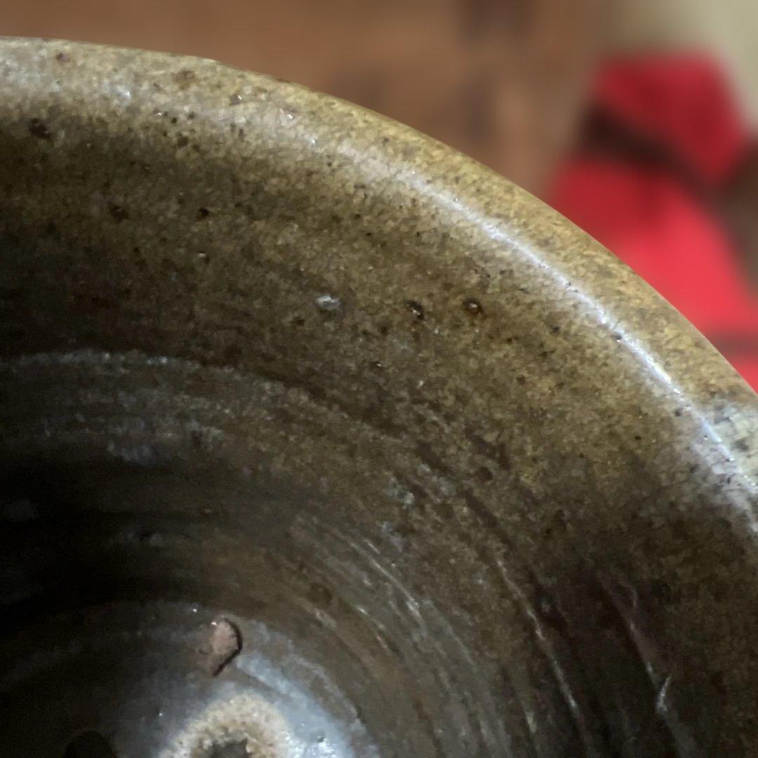 江戸時代物 茶道具 古唐津 水指 塗蓋 朝鮮唐津 骨董 古道具 古玩