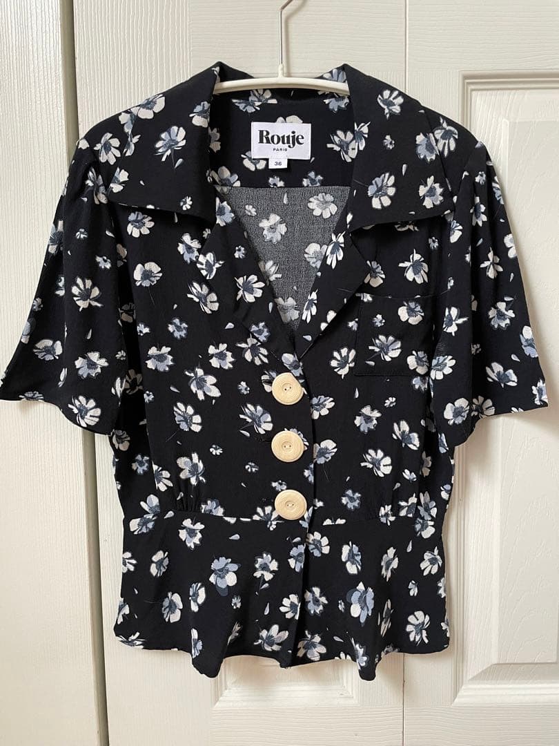 wong: ルージュ Rouje 花柄ブラウス サイズ 36