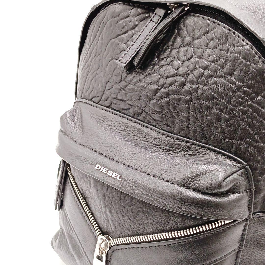 【美品】DIESEL LE-ZIPPER オールレザー リュック バックパック黒