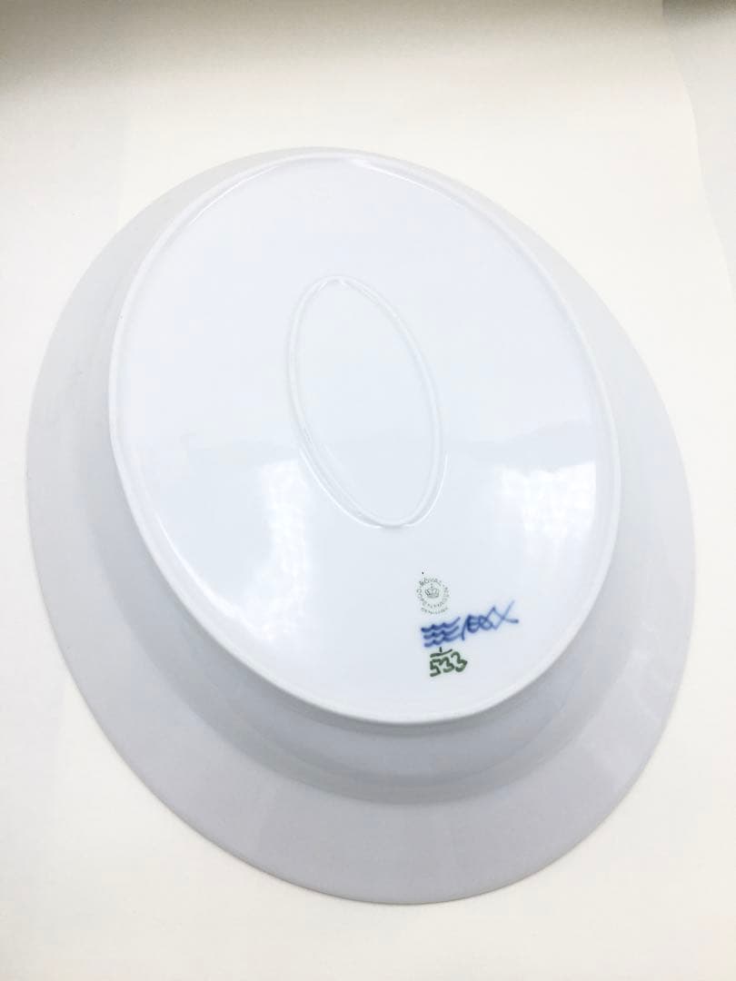 ロイヤルコペンハーゲン ブルーフル―テッド プレイン オーバルディッシュ36cm