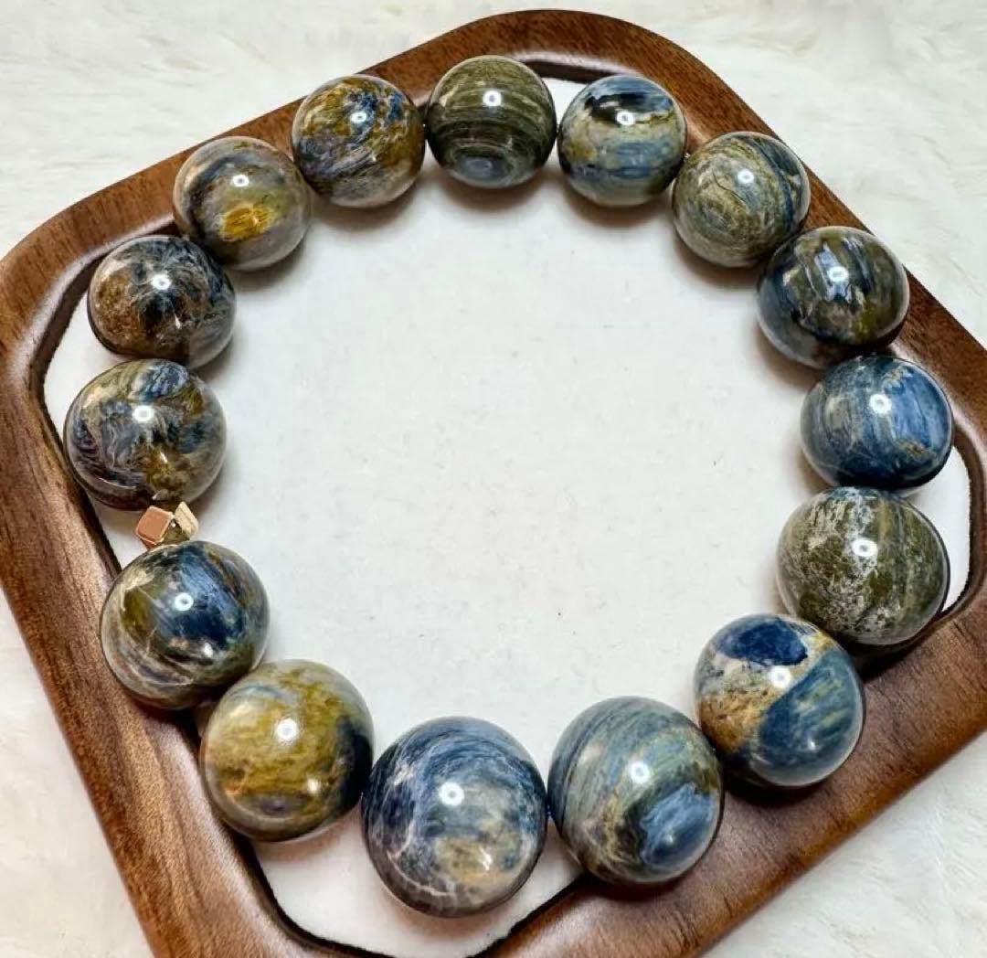 Cosmic Silence 希少•ピーターサイト ブレスレット パワーストーン